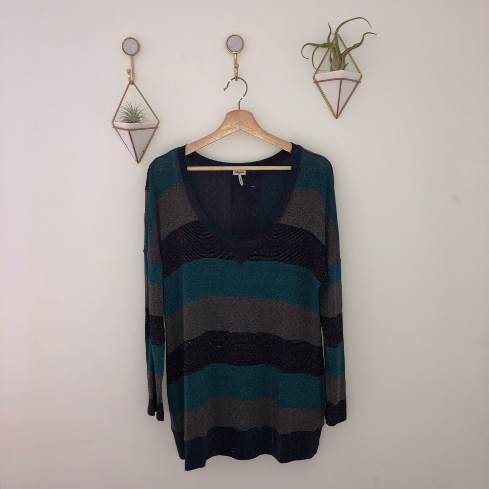 SPLENDID striped top scoop neck size 0X